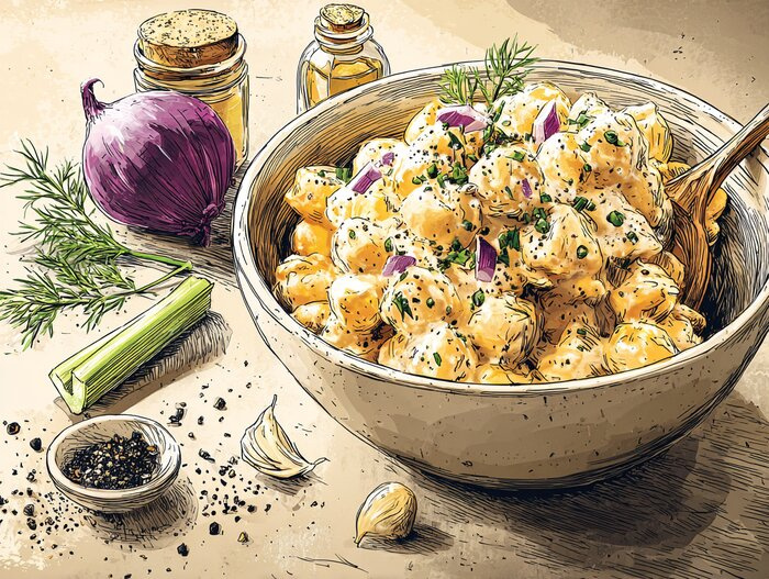 Kichererbsencreme nach Art Eiersalat
