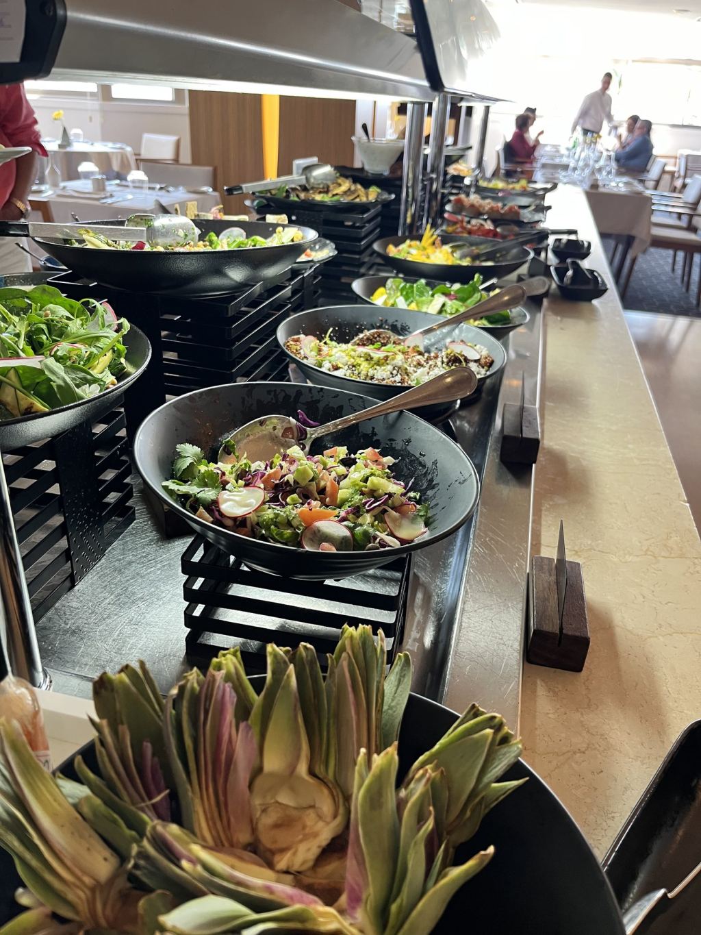 A selection of dishes at the Alion Beach Hotel dinner buffet