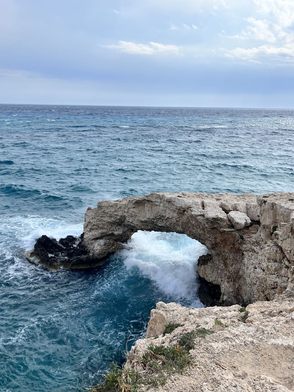 The Bridge of Love rock arch on the coast of Ayia Napa